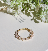 Load image into Gallery viewer, Rose Quartz Braided Wire Ring
