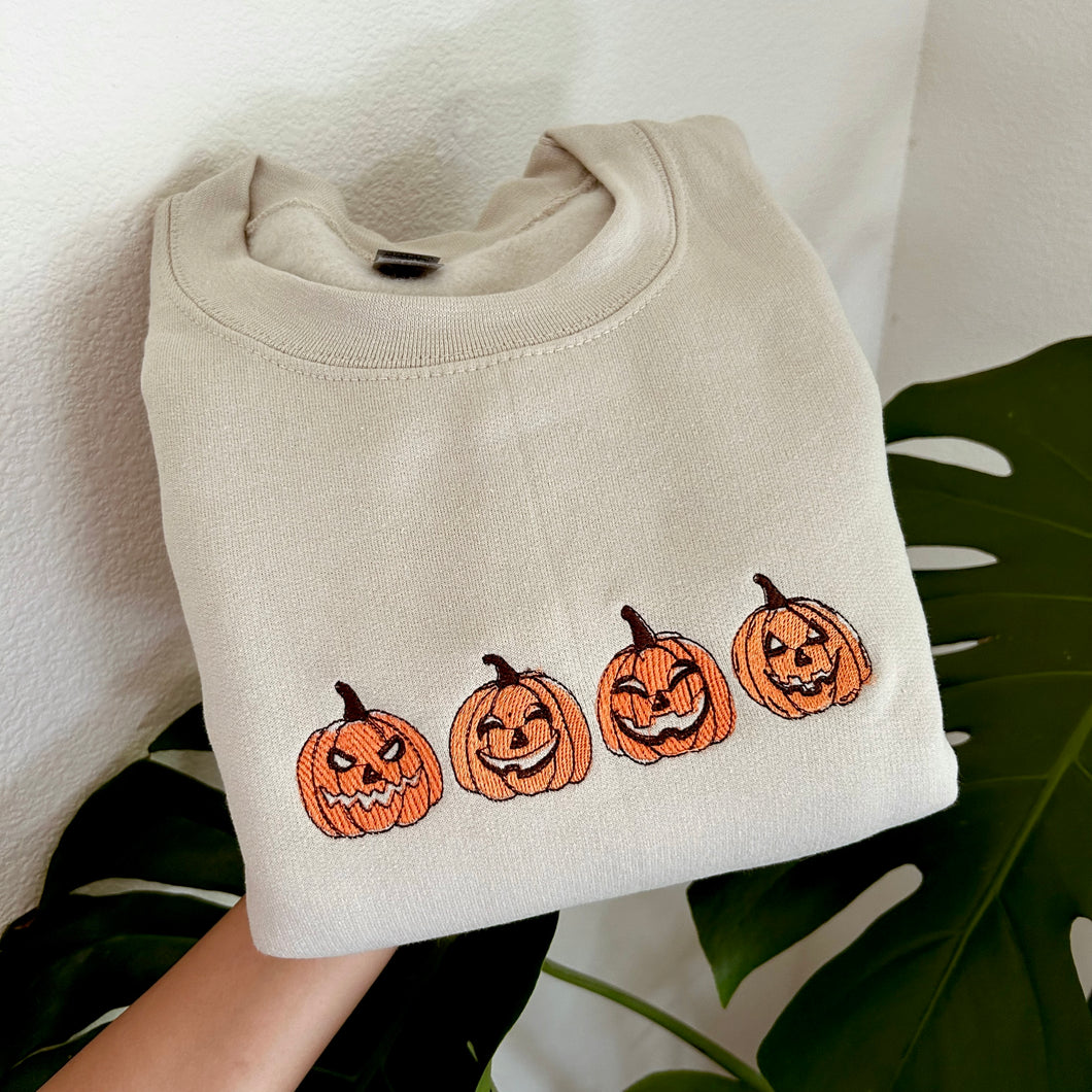 Pumpkins Sweatshirt - Oat