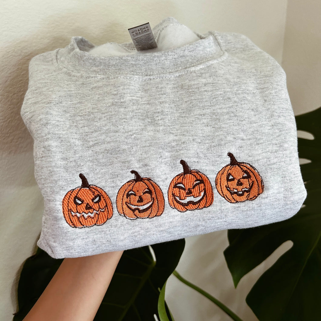 Pumpkins Sweatshirt - Ash Grey