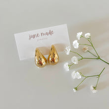 Load image into Gallery viewer, Irene Chunky Teardrop Stud Earrings - Gold
