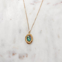 Load image into Gallery viewer, Abalone Shell Siren Locket Necklace
