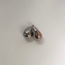 Load image into Gallery viewer, Irene Chunky Teardrop Stud Earrings - Silver
