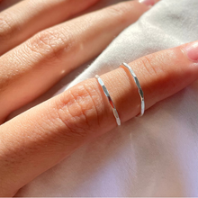 Load image into Gallery viewer, Simple Hammered Ring - Silver
