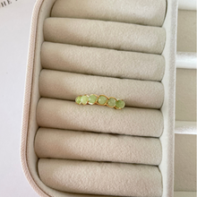 Load image into Gallery viewer, Green Jade Braided Wire Ring
