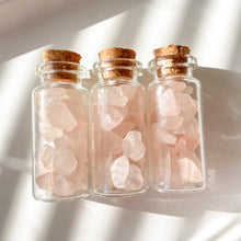 Load image into Gallery viewer, Rose Quartz Crystal Chip Bottle

