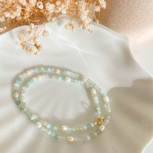 Load image into Gallery viewer, Aventurine &amp; Jade Athens Pearl Beaded Necklace
