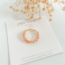 Load image into Gallery viewer, Sunstone Braided Wire Ring

