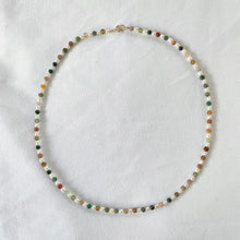 Load image into Gallery viewer, Luna Indian Agate Pearl Necklace
