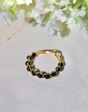 Load image into Gallery viewer, Black Agate Braided Wire Ring
