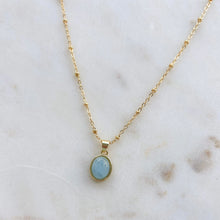 Load image into Gallery viewer, Eve Blue Jade Pendant Necklace
