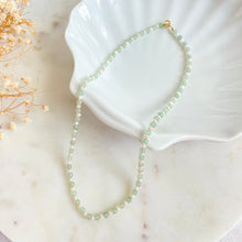 Load image into Gallery viewer, Luna Green Aventurine Pearl Necklace
