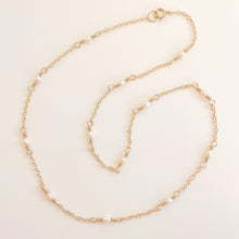 Load image into Gallery viewer, Pearl Infinity Linked Necklace
