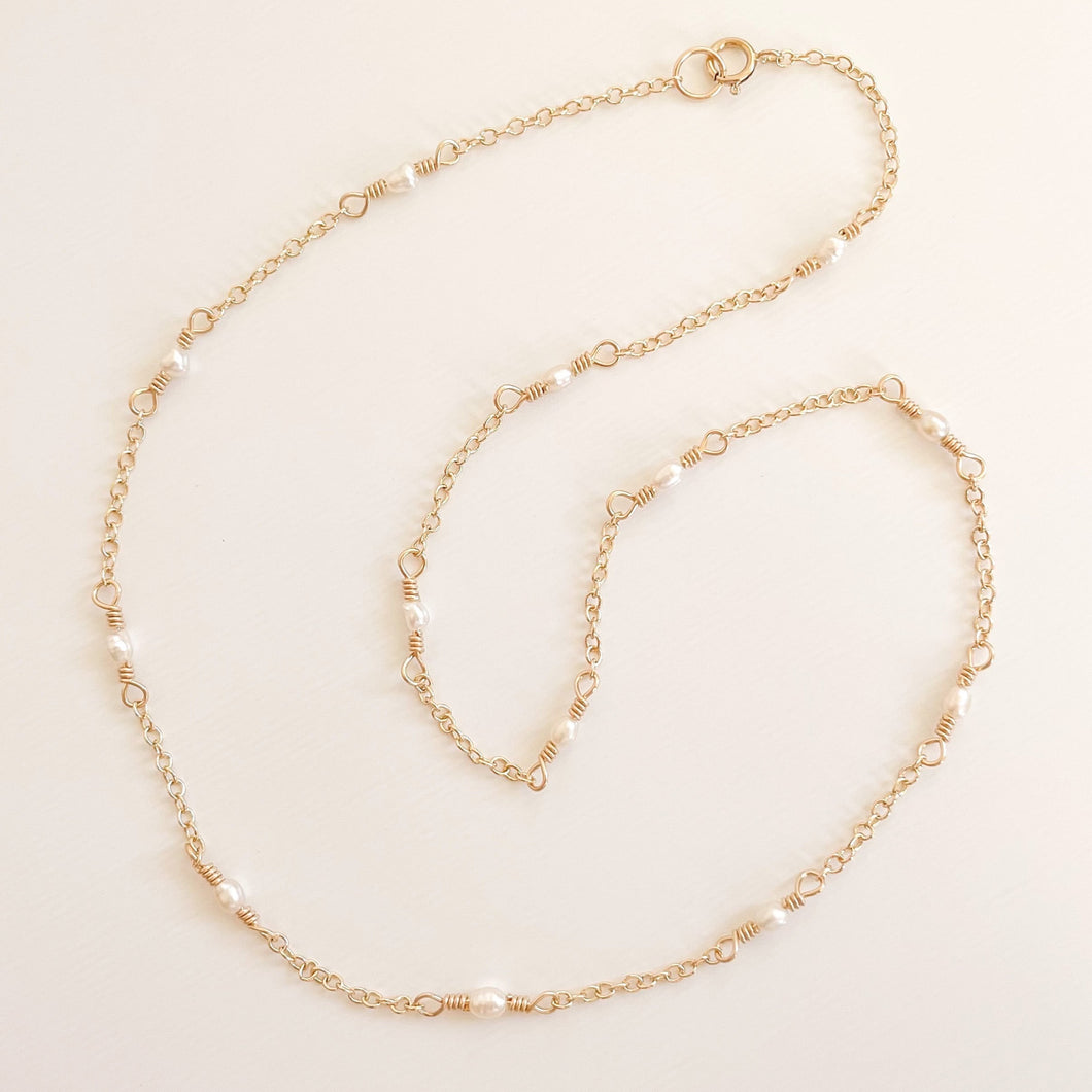Pearl Infinity Linked Necklace