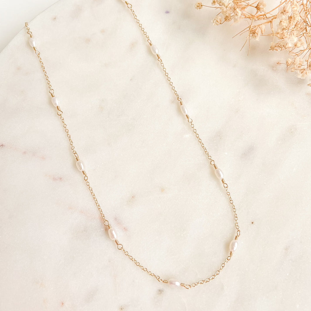 Dainty Pearl Necklace