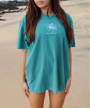Load image into Gallery viewer, Hibiscus Oahu Tee - Teal Green

