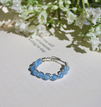 Load image into Gallery viewer, Blue Jade Braided Wire Ring
