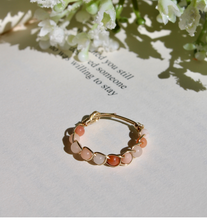 Load image into Gallery viewer, Pink Aventurine Braided Wire Ring
