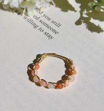 Load image into Gallery viewer, Pink Aventurine Braided Wire Ring
