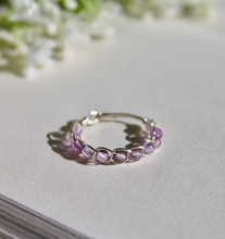 Load image into Gallery viewer, Amethyst Braided Wire Ring
